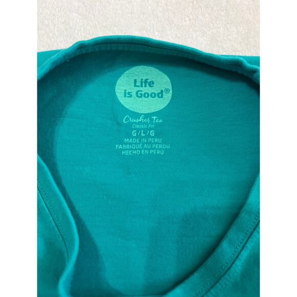 Life Is Good Women's Crusher Tee Dog and Daisy Tshirt Large - Picture 7 of 7